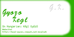 gyozo kegl business card